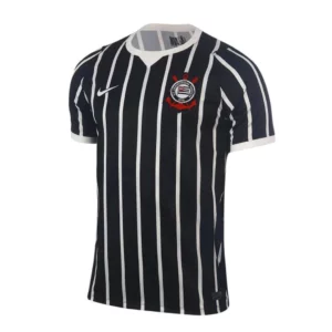 camisa corinthians uniforme preta listrada invasao corinthiana frente dea